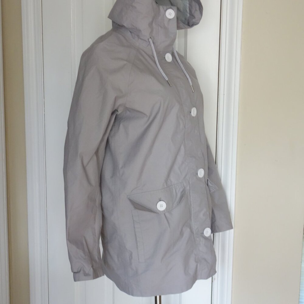 Euc Helly Hansen Elements Light Gray Raincoat Wmn… - image 6